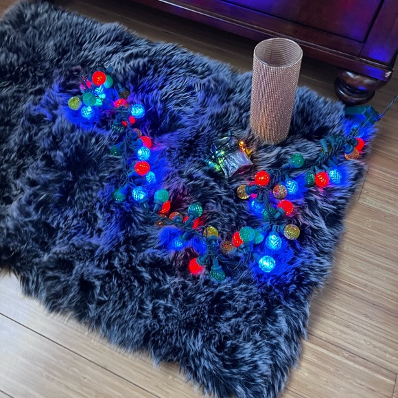 Holiday lighting bundle Christmas glitter candle holder & string lights - Picture 3 of 12